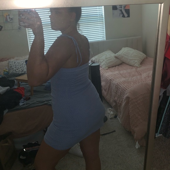 Blue Polka Dot Dress - Picture 4 of 6